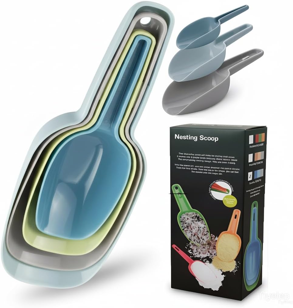 Thumbnail 6 de Plastic Kitchen Scoops, Set of 3