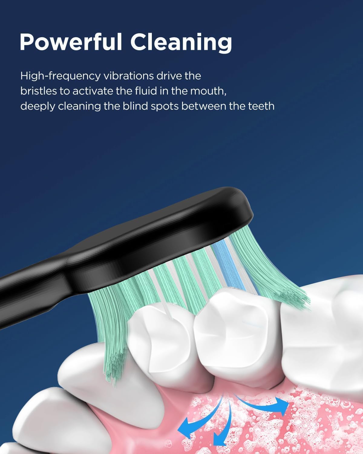 Thumbnail 3 de Electric sonic toothbrush with 8 heads