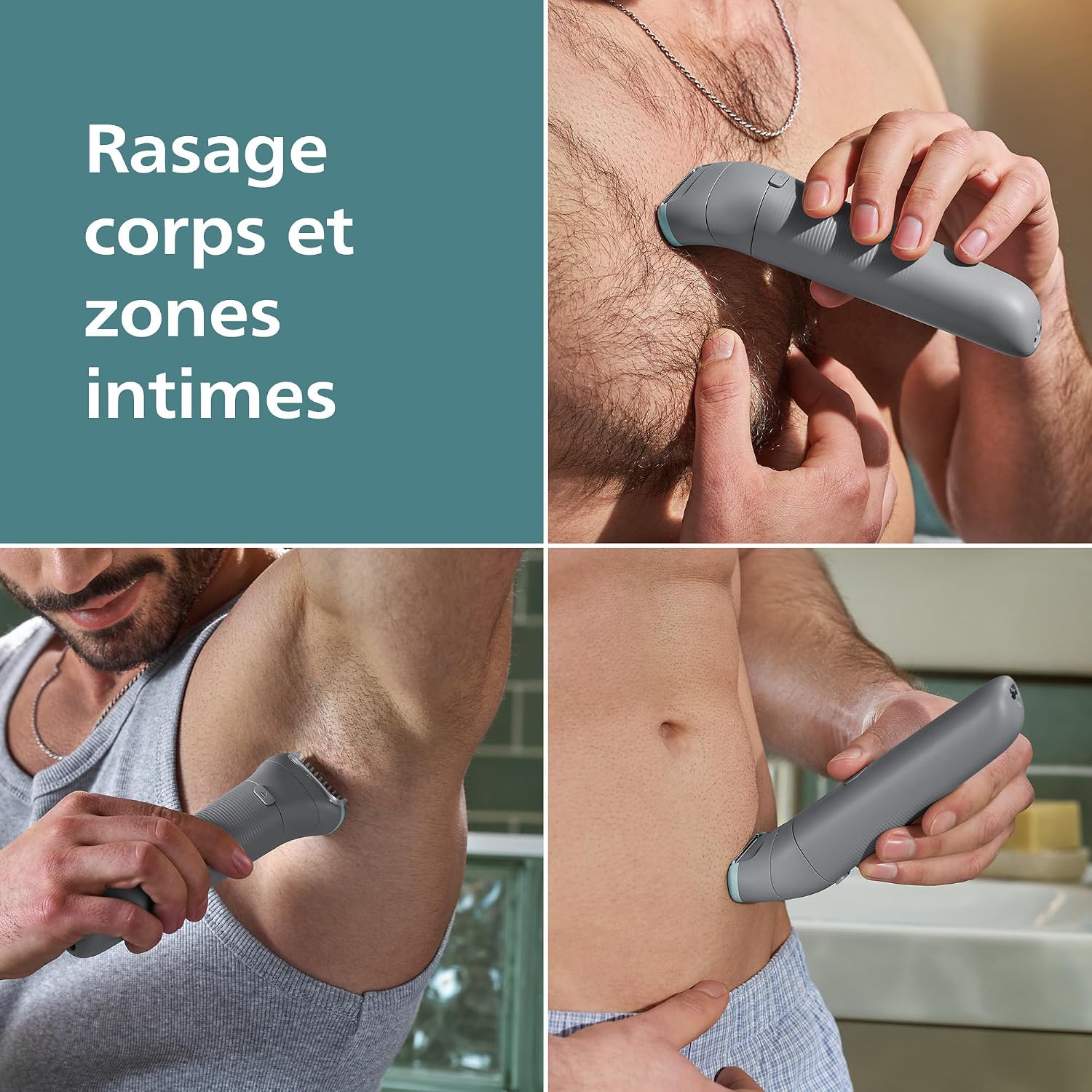 Detalle de Philips Bodygroom série 3000 BG3480/15 tondeuse corps 80 min