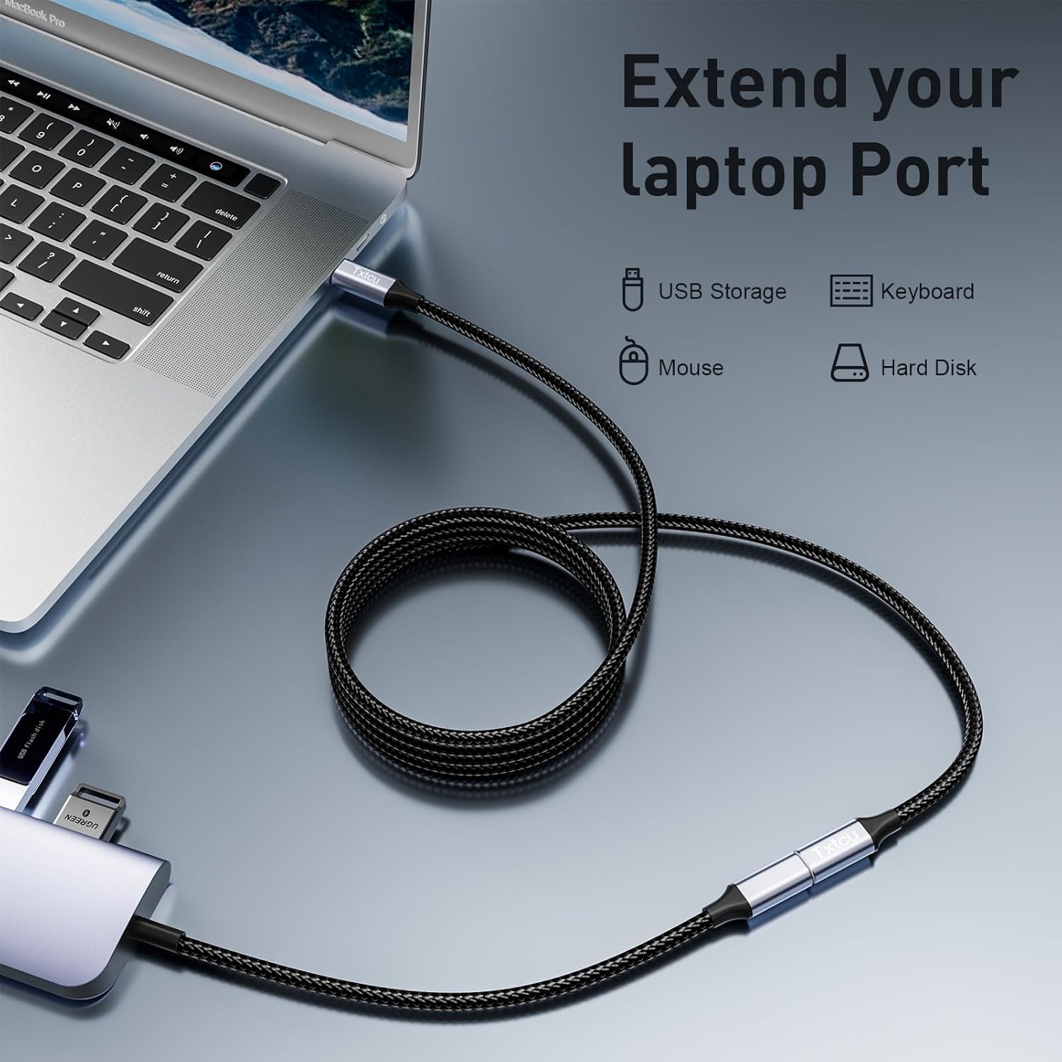 Thumbnail 2 de USB-C Extension Cable 5m, 100W charging