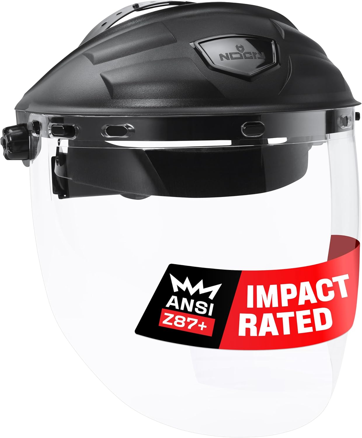 Detalle de NoCry FaceArmor Pro Premium Safety Face Shield, Anti-Fog Polycarbonate Visor