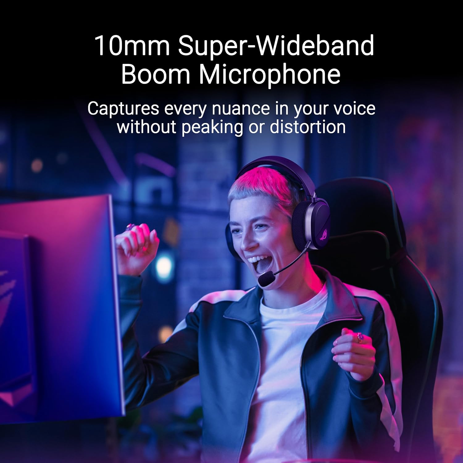 Thumbnail 5 de ASUS ROG Pelta cuffie gaming wireless con 2.4GHz e Bluetooth, driver da 50 mm in titanio