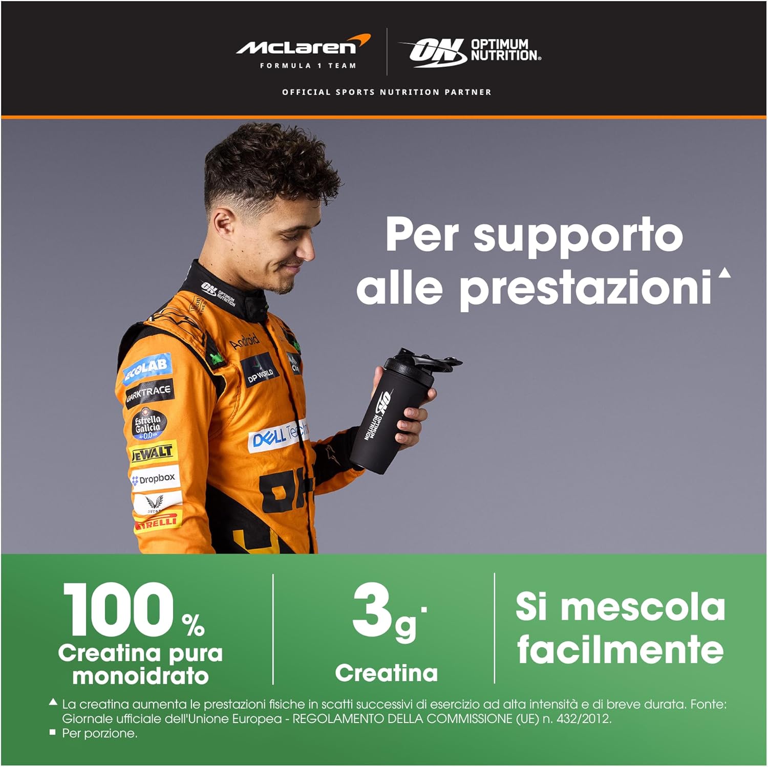 Thumbnail 2 de Optimum Nutrition Creatina Monoidrata Micronizzata in Polvere 317 g – 93 Porzioni, 100% Pura, Senza Aroma