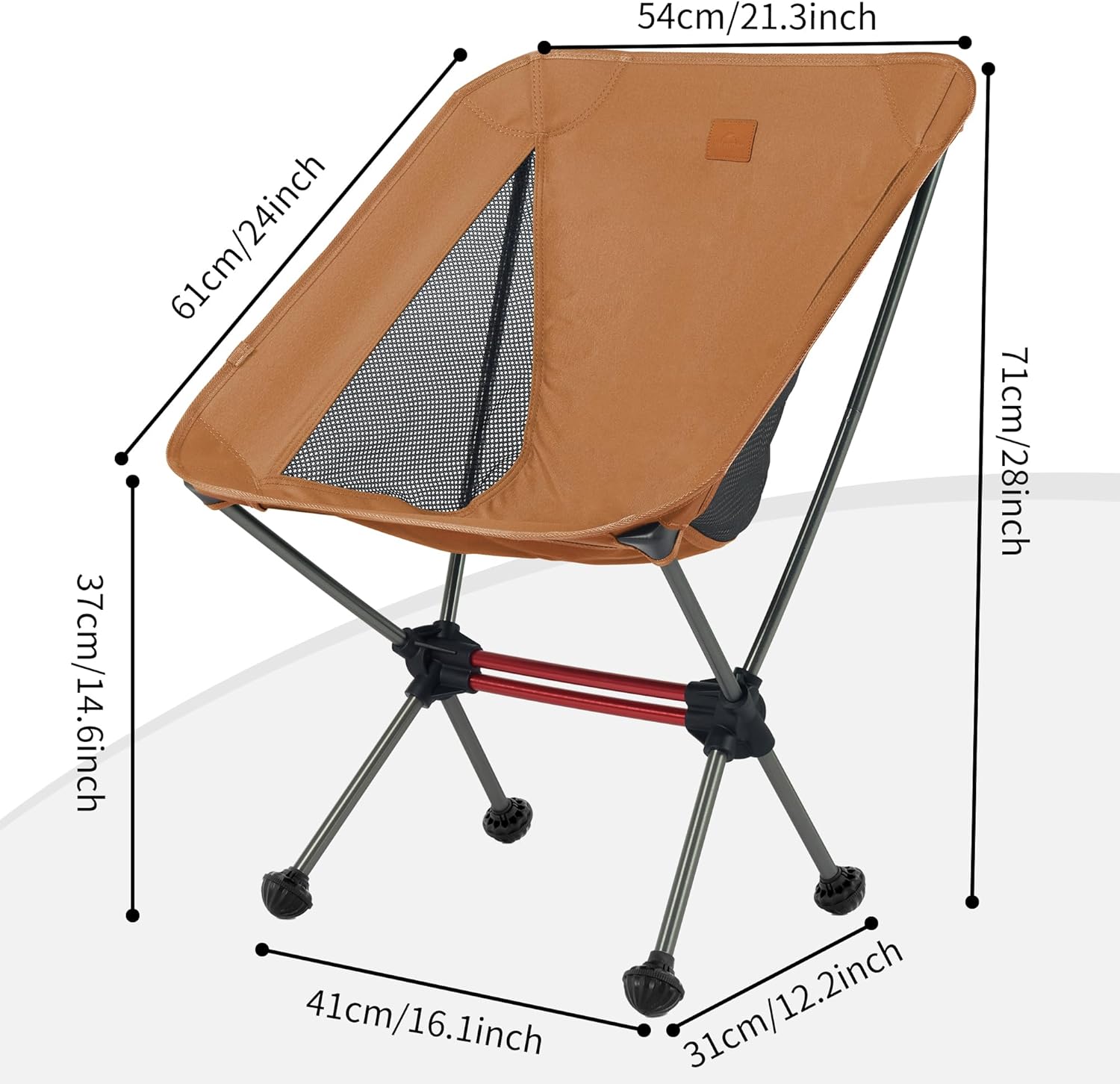 Thumbnail 1 de Naturehike YL08 ultralight camping chair (1.08kg) with anti-sinking feet