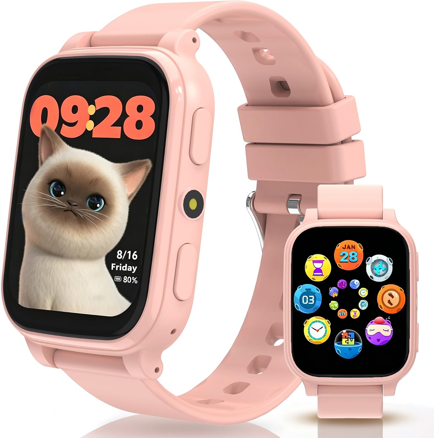 Smartwatch Bambini 1.83": Orologio educativo e fitness per ragazzi con 18 giochi, monitoraggio sonno e IP68