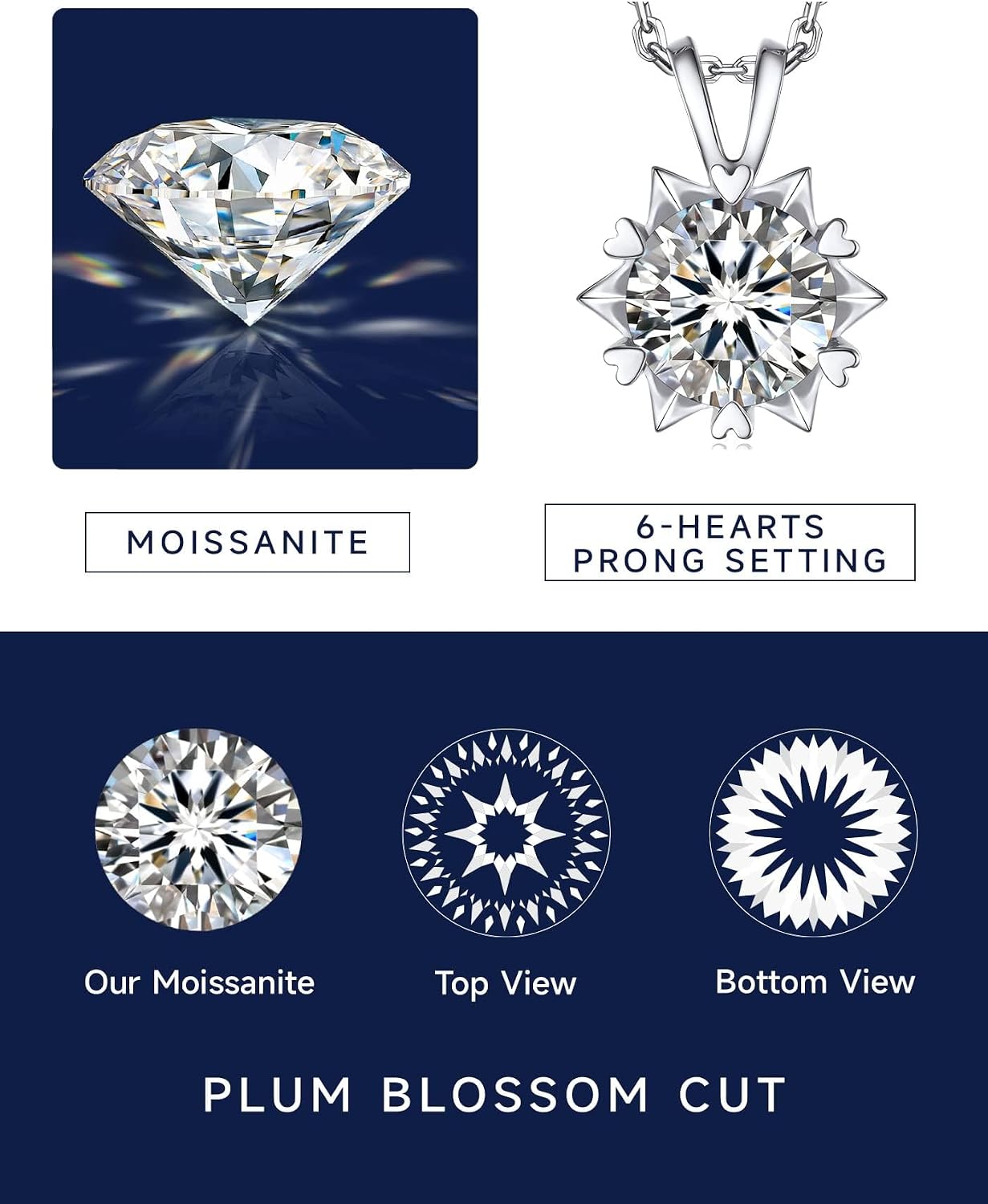 Thumbnail 3 de MomentWish Punto Luce Collana 1Ct Moissanite