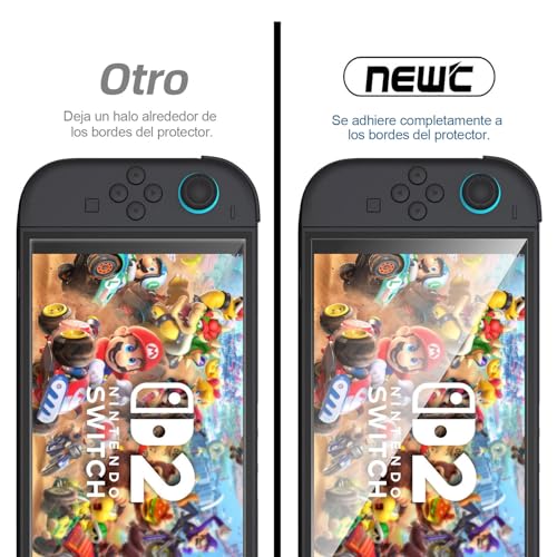 Thumbnail 2 de NEW'C Protector de Pantalla de Vidrio Templado para Nintendo Switch 2 — 3 Piezas, 0.33 mm, 9H