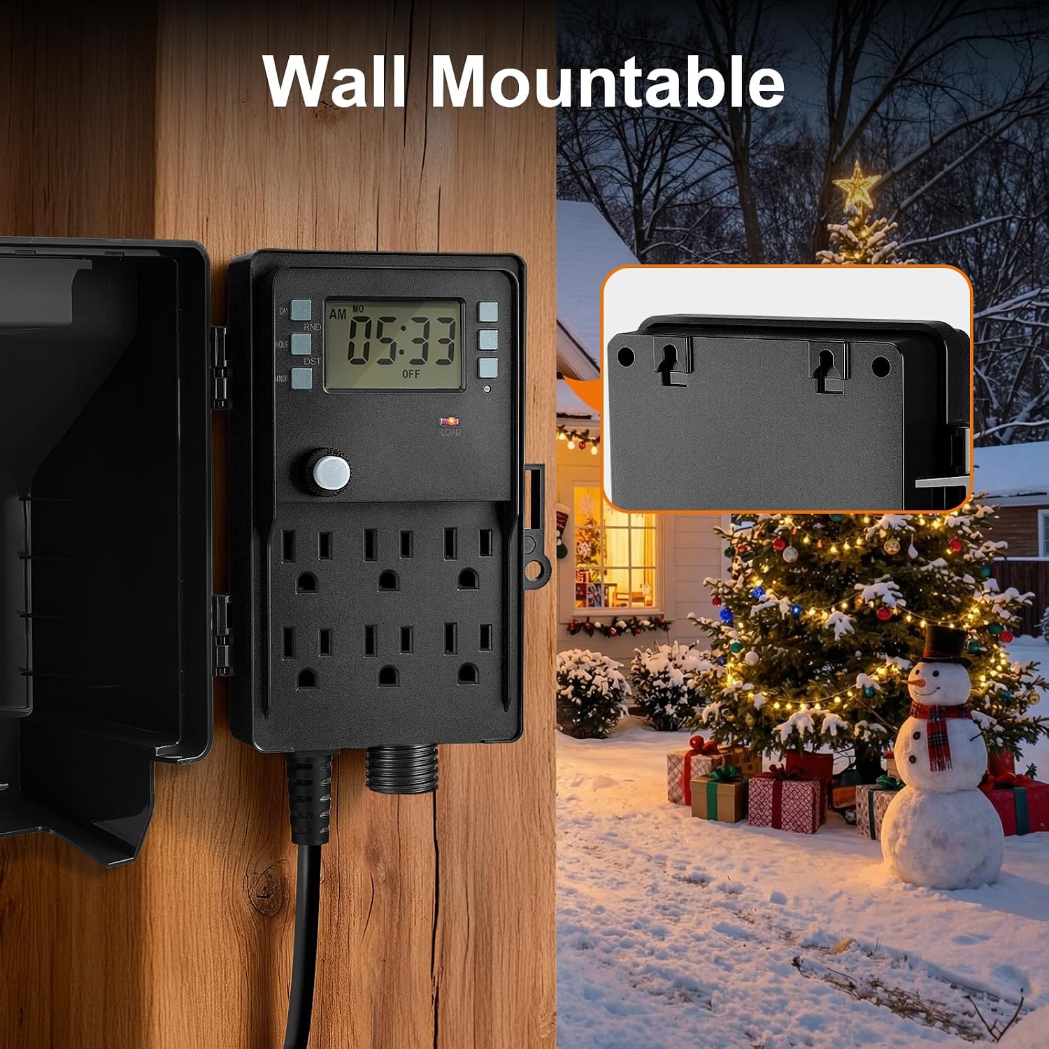 Thumbnail 5 de SURAIELEC Digital-TDA Outdoor Power Stake Timer, 6 Outlets, 7-Day Programming