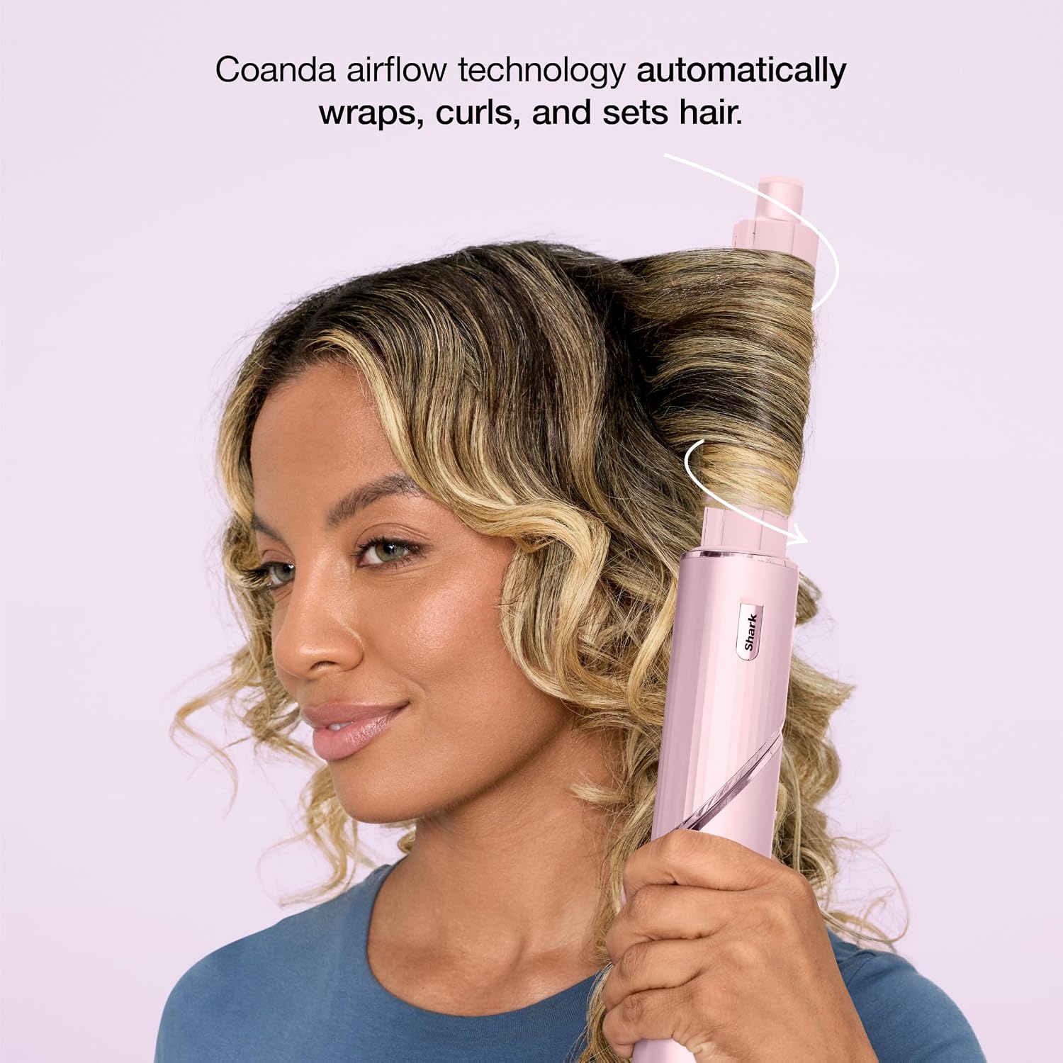 Detalle de Shark FlexStyle HD431PK2 Air Styling & Drying System, Blush, 4 Heat/3 Airflow Settings