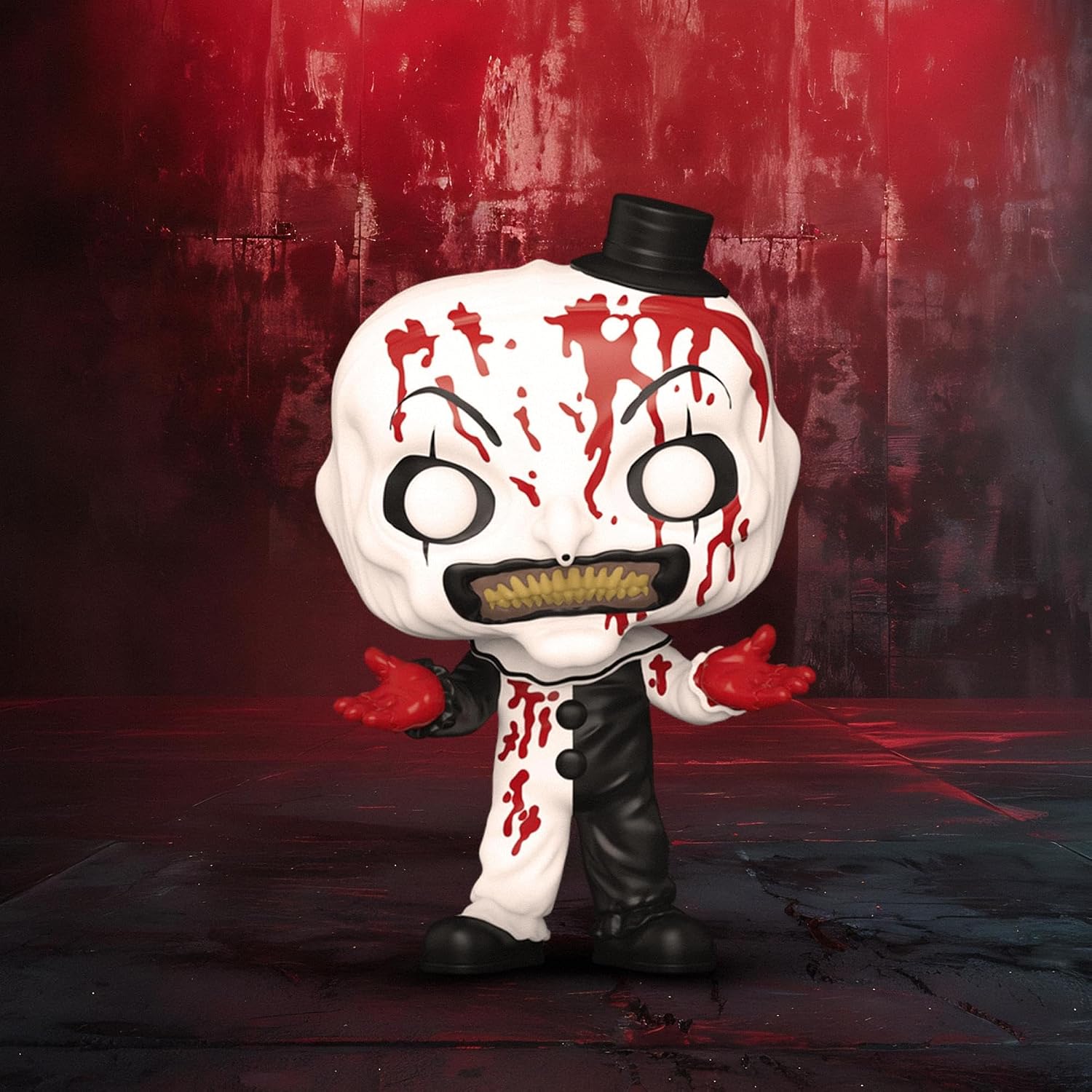 Detalle de Funko POP! テリファー2 アート・ザ・ピエロ(血まみれ)ビニールフィギュア 高さ約9.5cm