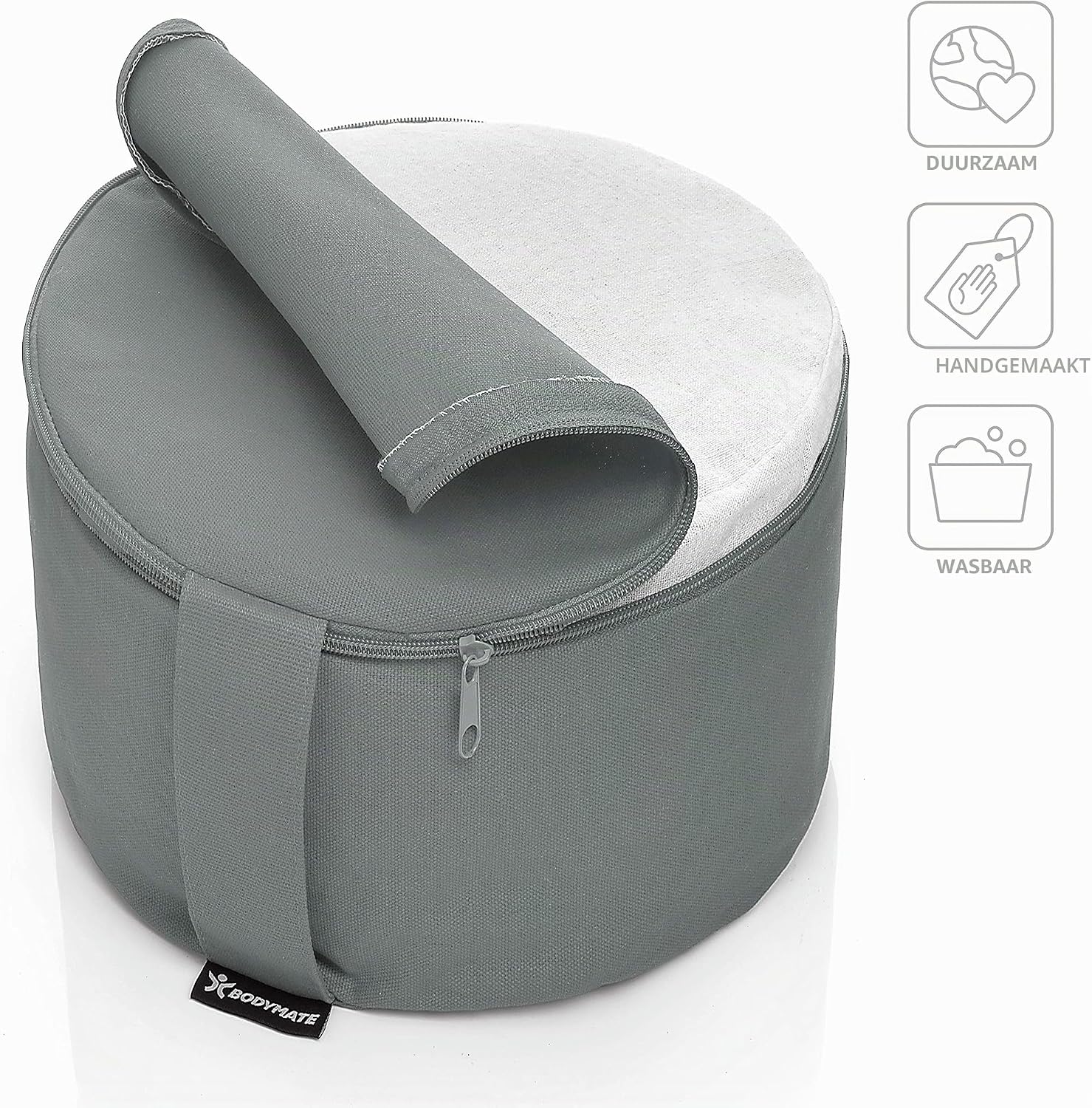 Detalle 2 de BODYMATE 4260313268238 extra hoog yogakussen, 20 cm, boekweitvulling