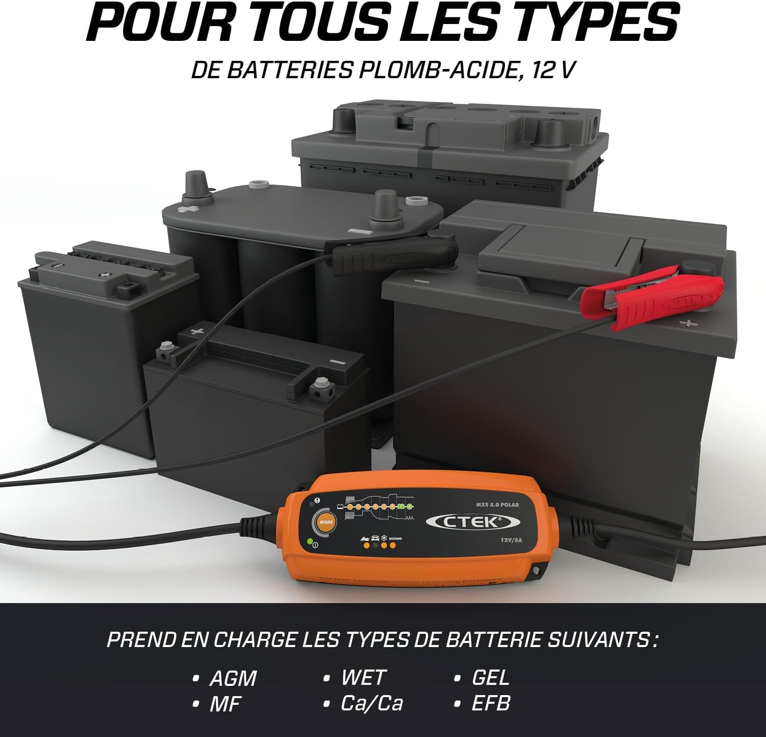 Detalle 2 de CTEK MXS 5.0 Polar chargeur 12V 5A