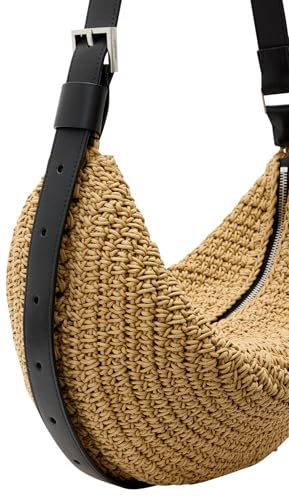 Thumbnail 6 de AllSaints Half Moon Knot Shoulder Bag Natural Brown