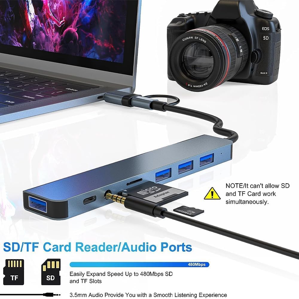 Thumbnail 4 de USB C Hub 3.0 8-in-1 Multiport