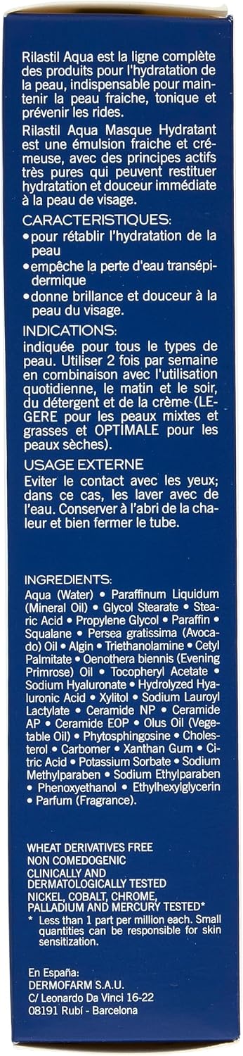 Detalle 2 de Rilastil Aqua Maschera Idratante 75 ml 💧