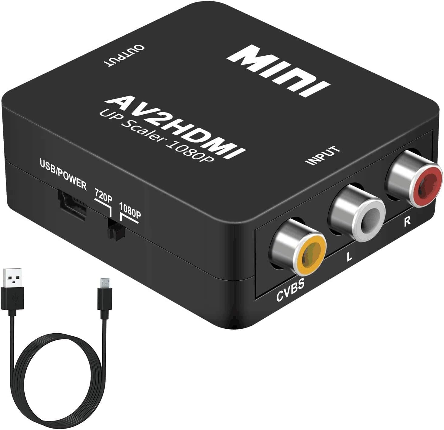 DigitConvert AV to HDMI Converter 1080p