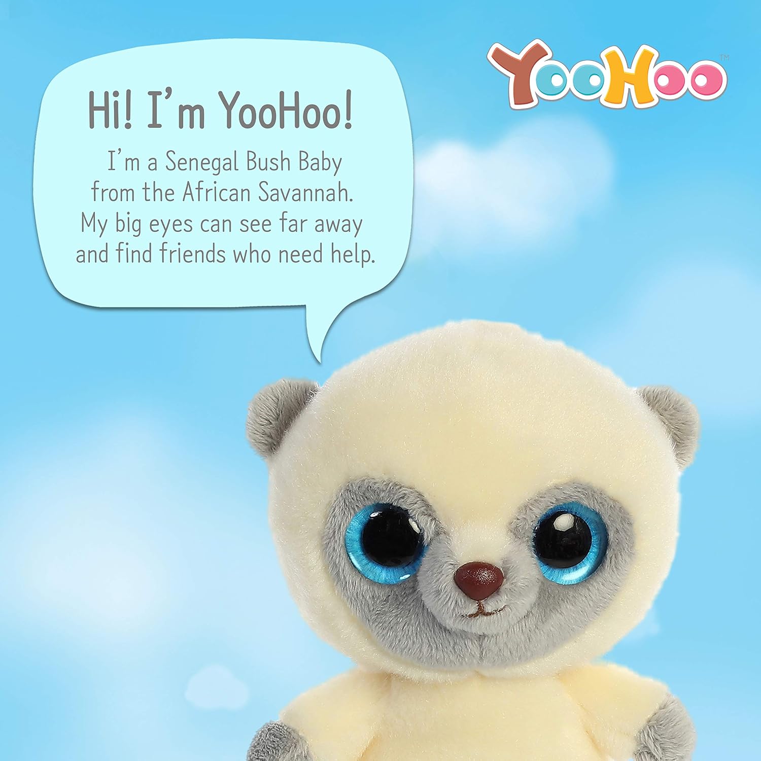 Thumbnail 4 de YooHoo Bush Baby 8in cream plush toy