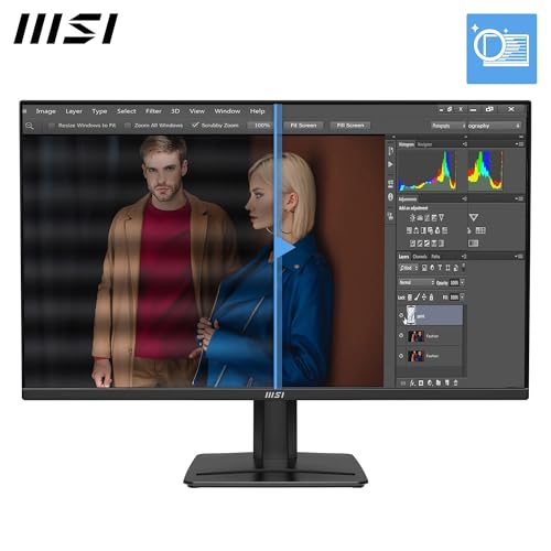 Detalle de MSI Pro MP275QA E14: monitor 27" WQHD IPS, 144 Hz, 1 ms, HDR y altavoz integrado