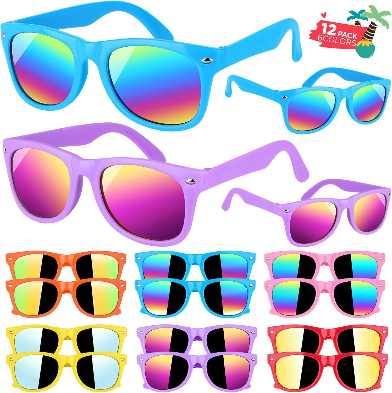 Detalle de Kids UV400 sunglasses 12 pack, Age 3-8