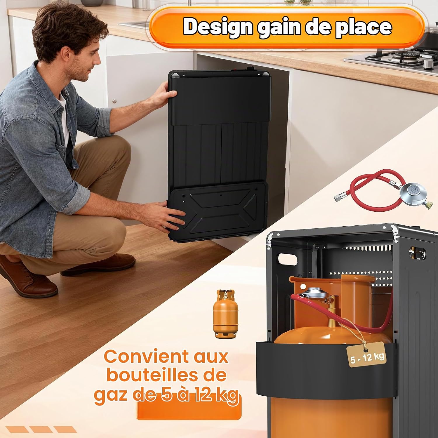 Thumbnail 5 de LZQ LQ-H002 keramische gaskachel, 4.200 W, 3 standen, piëzo en ODS