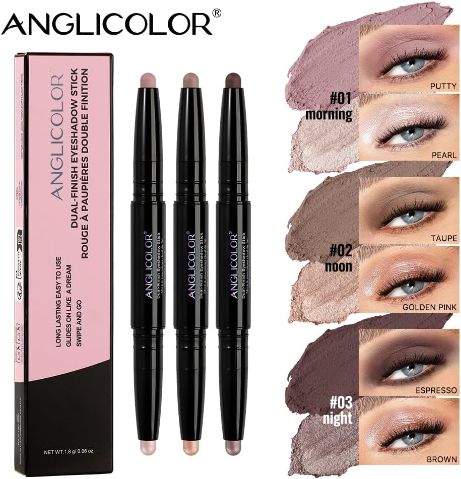 Detalle de Anglicolor Ombretto Stick 2 in 1: definizione rapida, pigmentazione alta e tenuta waterproof