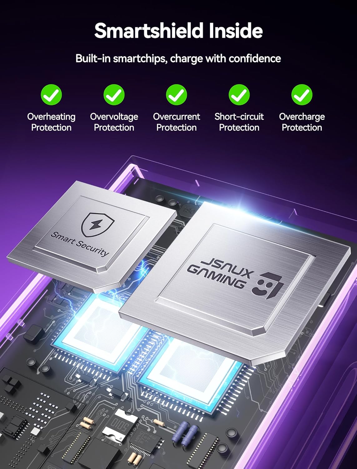 Thumbnail 4 de JSAUX EnergyFlow Ladestation für Nintendo Switch Joy‑Con