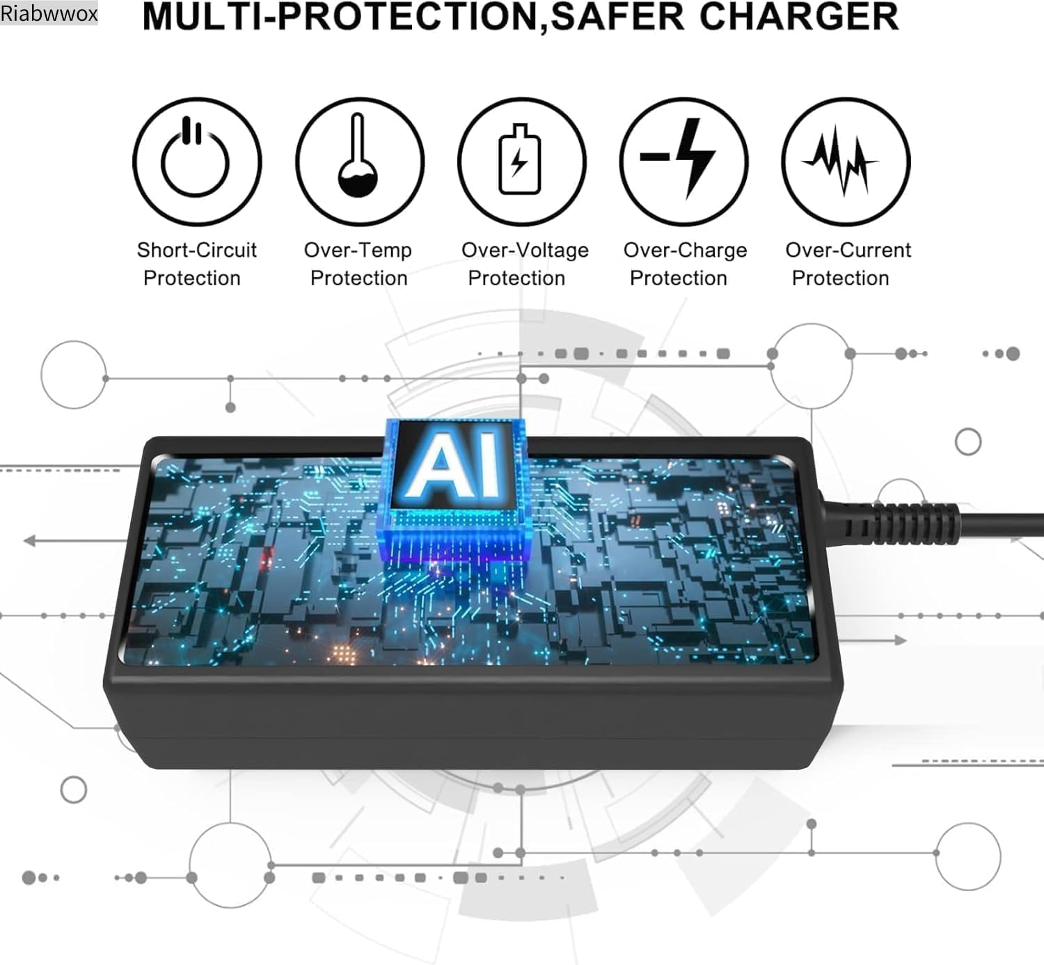 Thumbnail 4 de Riabwwox 65W USB-C Laptop Charger for ThinkPad & Chromebook: A Practical UK Scrutiny