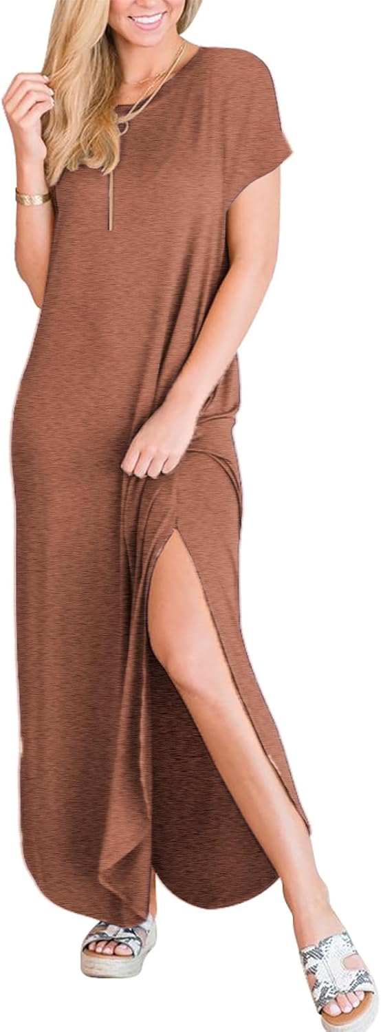 Detalle de ANRABESS Maxi Dress Short Sleeve