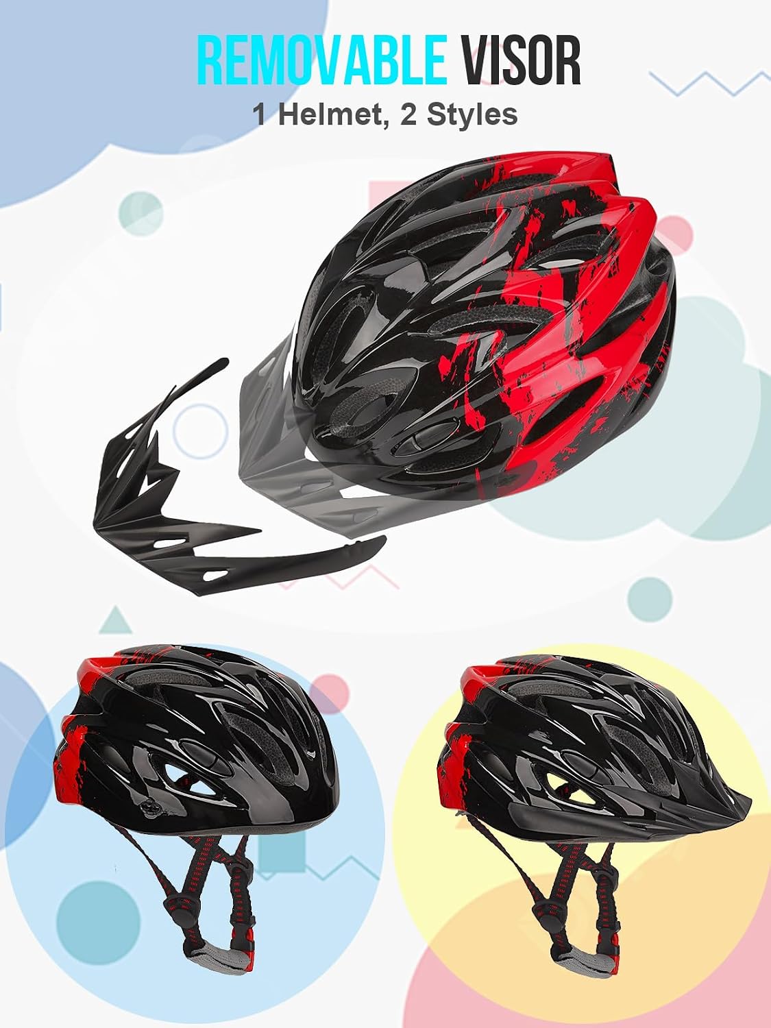 Detalle 2 de RaMokey Kids Bike Helmet with light 210 g
