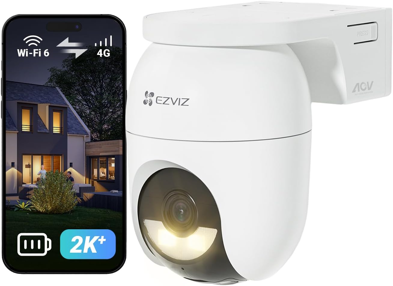 Detalle de EZVIZ CB8 Lite 4G caméra 2K+ 🌐