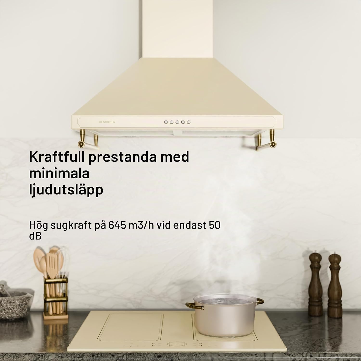 Thumbnail 3 de Klarstein 10034647 Victoria köksfläkt, 645 m³/h, retrodesign och LED
