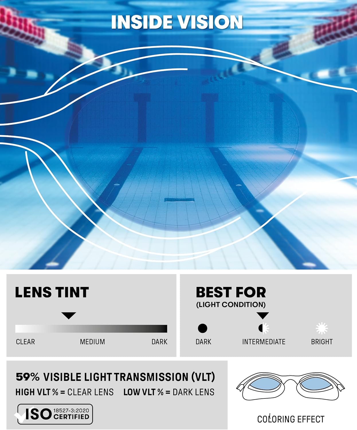 Thumbnail 2 de ARENA The One Junior Goggles – lunettes de natation pour enfants (6–12 ans)