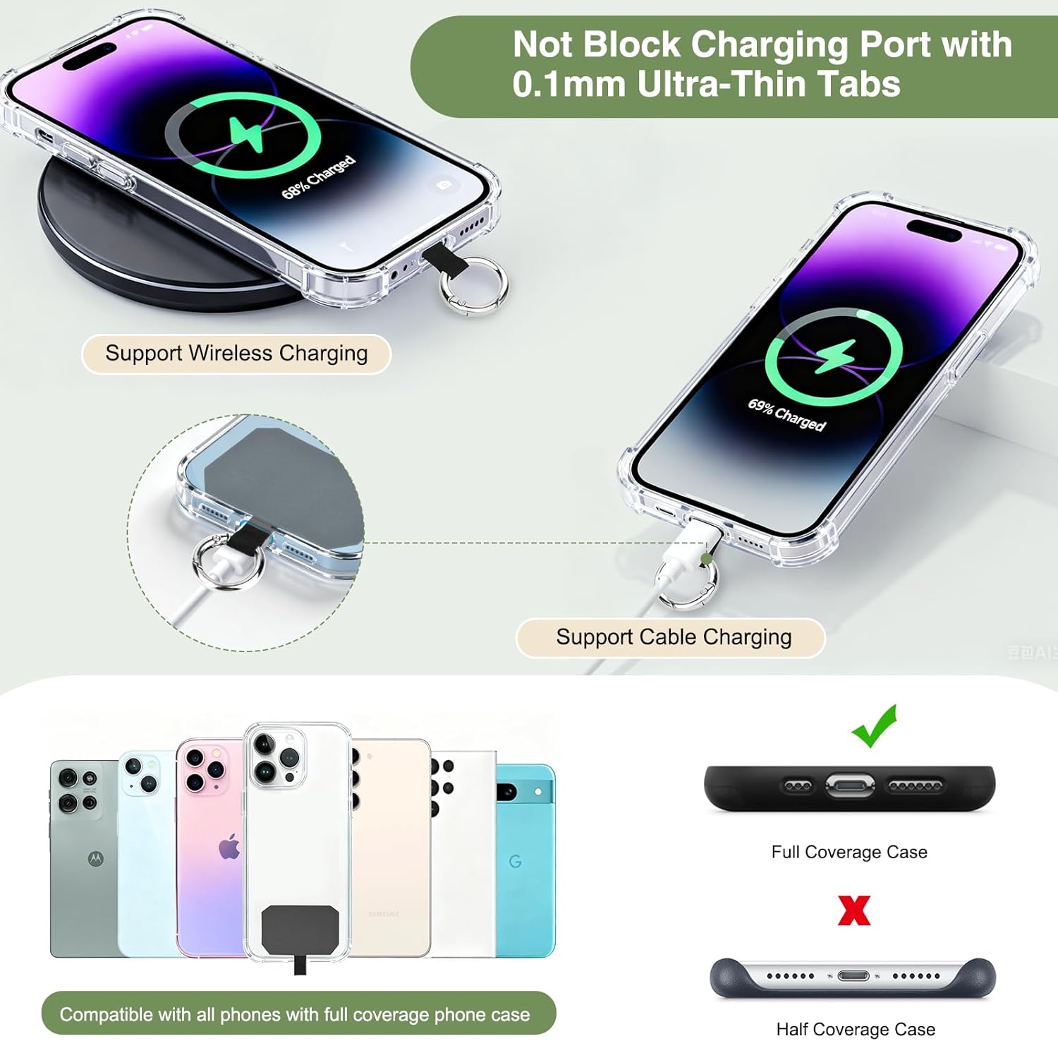 Thumbnail 4 de KTUEOV Cordon Telephone Portable 44–70 cm