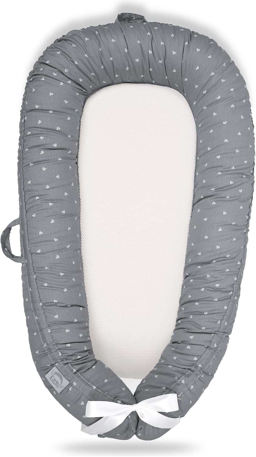 Detalle de EAQ Baby Nest Pod for Newborn – 100% Cotton Sleep Pod for 0–12 Months