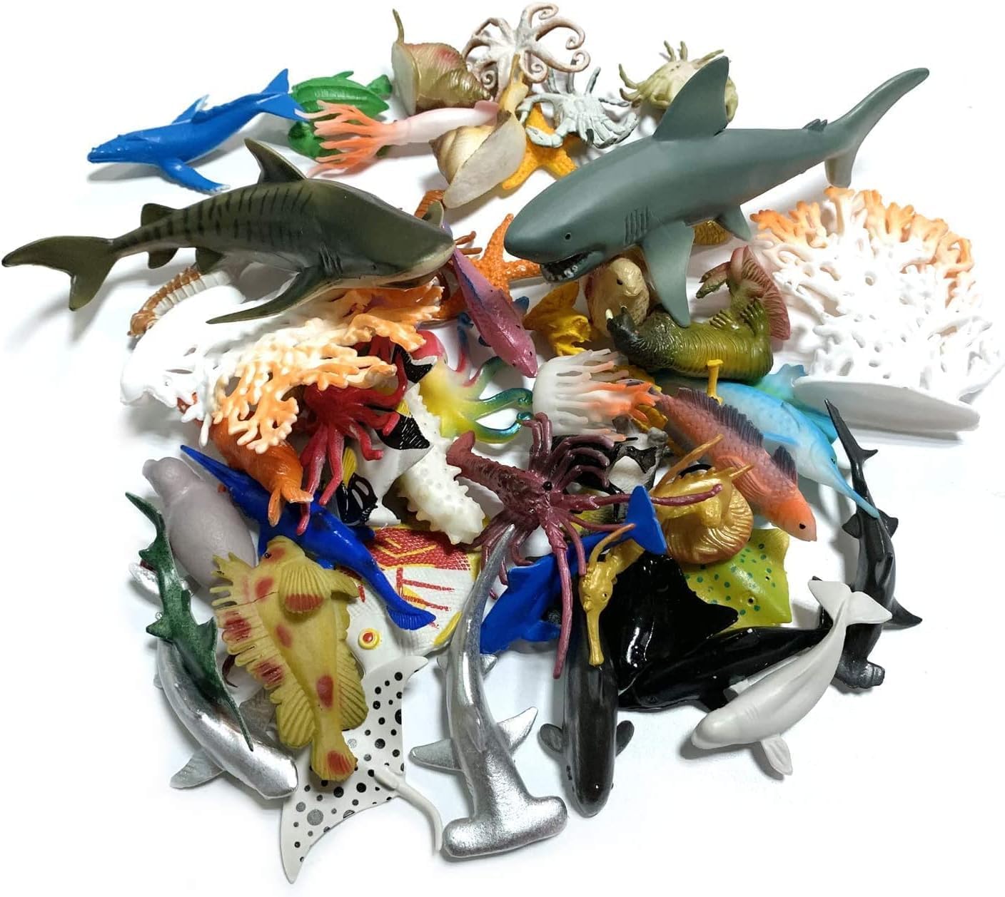 Thumbnail 2 de DOITEM DT0975EU mini-zeedierenfiguren van vinyl, set met 50 stuks