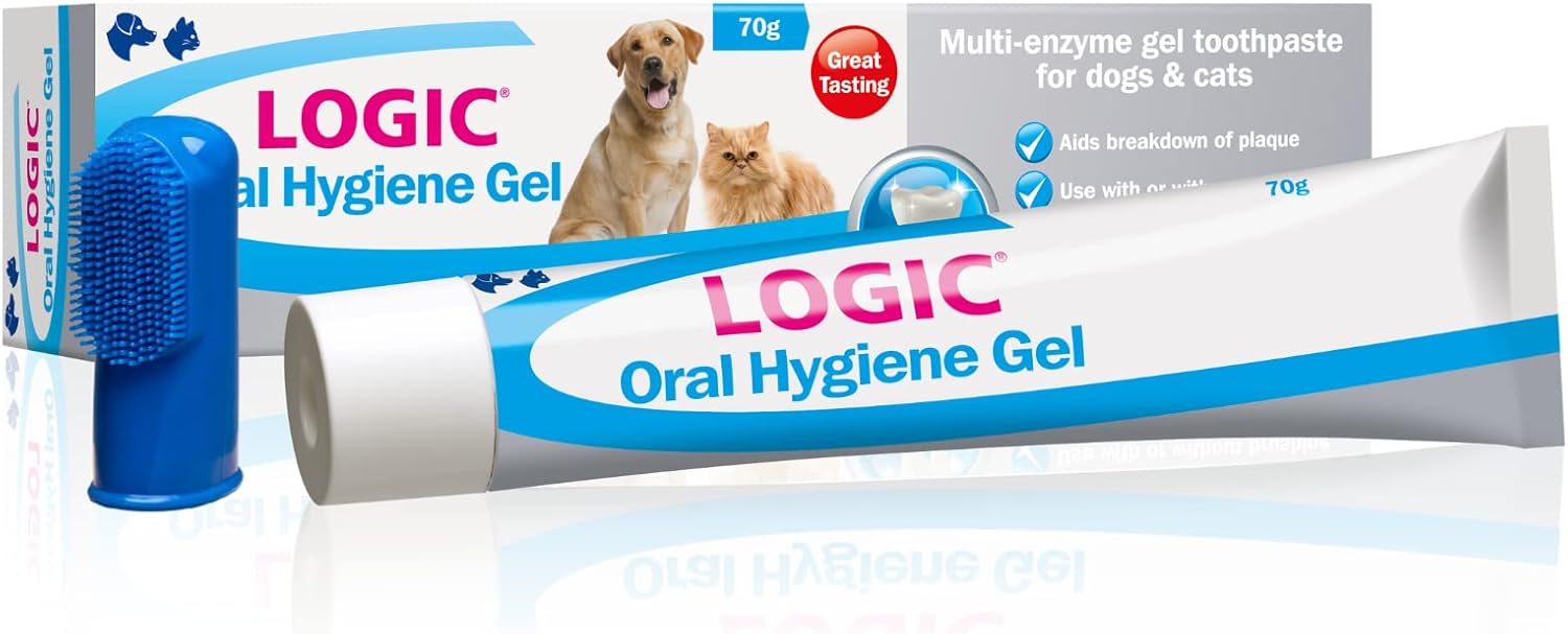Detalle de Logic Oral Hygiene Gel For Dogs & Cats with Toothbrush & Paste — 70g Dog & Cat Toothpaste