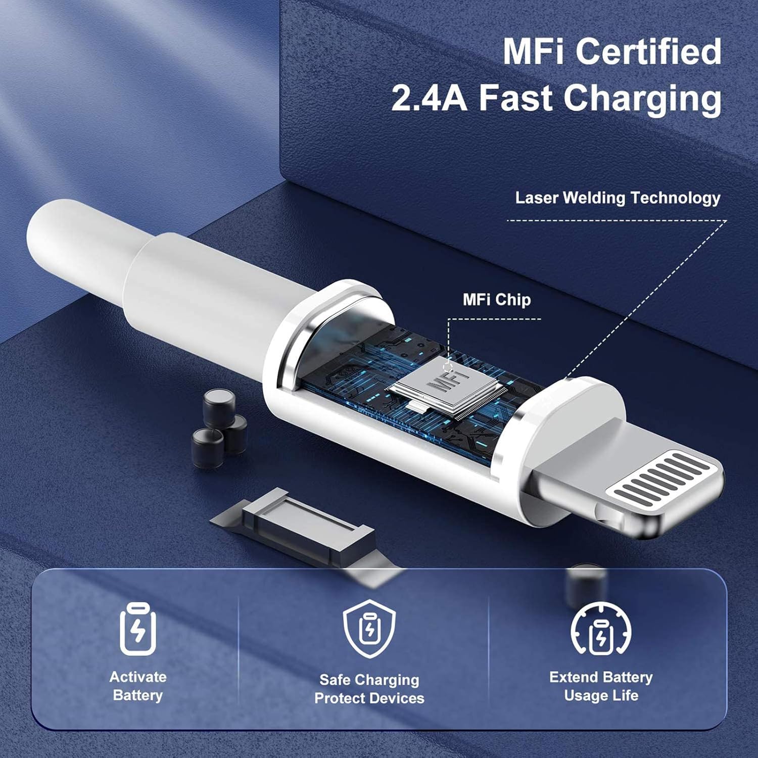 Thumbnail 4 de Apple MFi iPhone Charger 2.1A 2-Pack