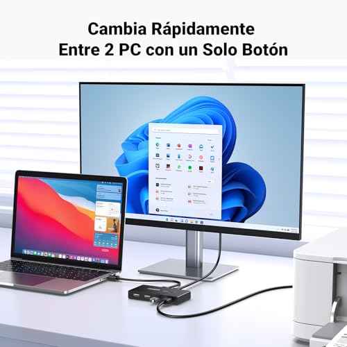 Detalle 2 de UGREEN Switch USB 2.0 4 ports ⚡