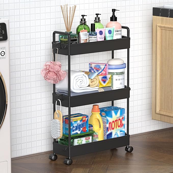 Detalle de SOLEJAZZ Carro Deslizante de 3 Niveles para Cocina y Más