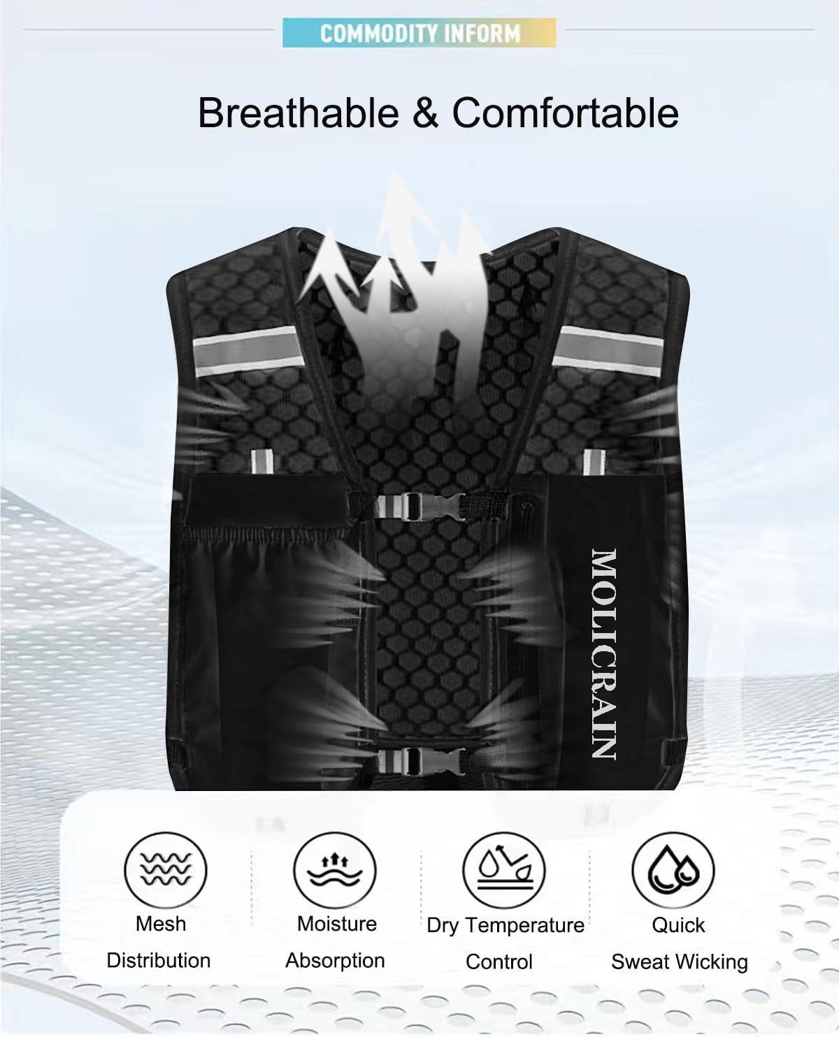 Thumbnail 2 de MOLICRAIN Running Hydration Vest 5L