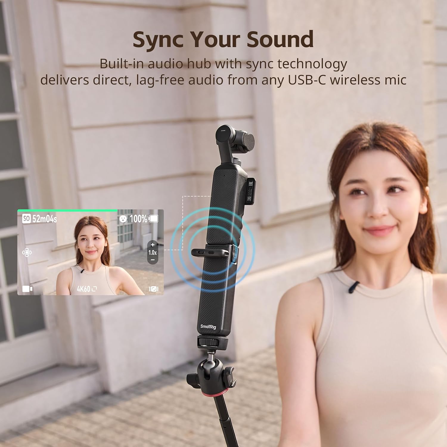 Detalle de SMALLRIG Osmo Pocket 4P/4/3 Battery Handle for DJI (5705)