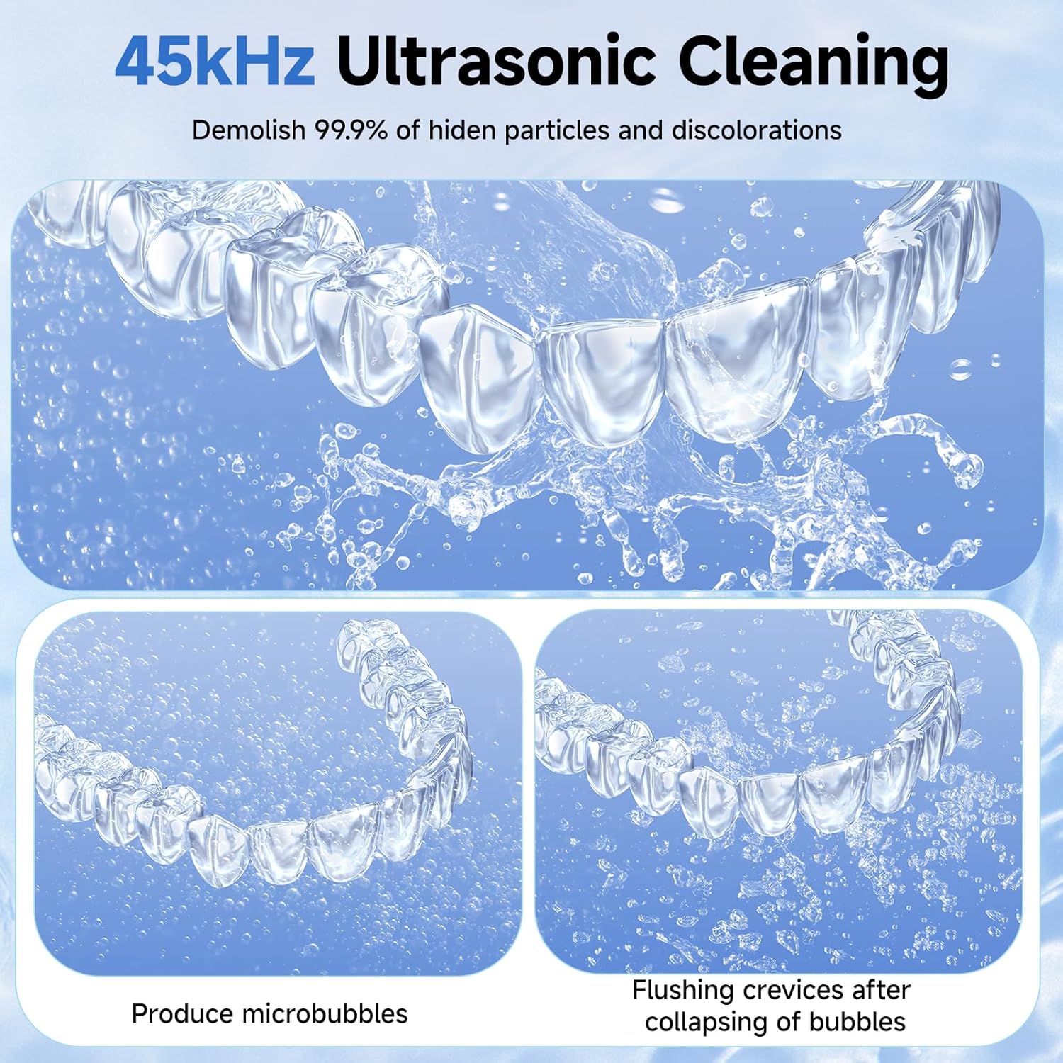 Thumbnail 1 de Gopink Ultrasonic Retainer Cleaner 45KHz
