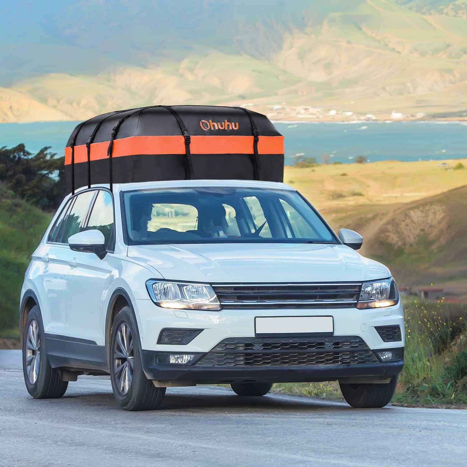 Thumbnail 6 de Ohuhu Car Roof Bag 21 Cubic Feet: Waterproof, Anti-Slip Mat, and Ready for Any Road