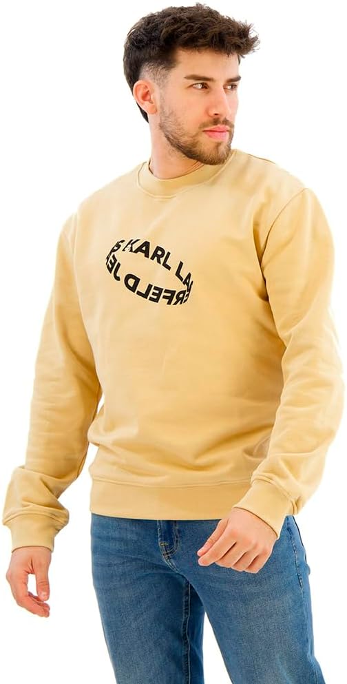 Detalle 2 de Karl Lagerfeld Jeans Uomo Regular Multi Ring Sweatshirt: stile quotidiano sostenibile