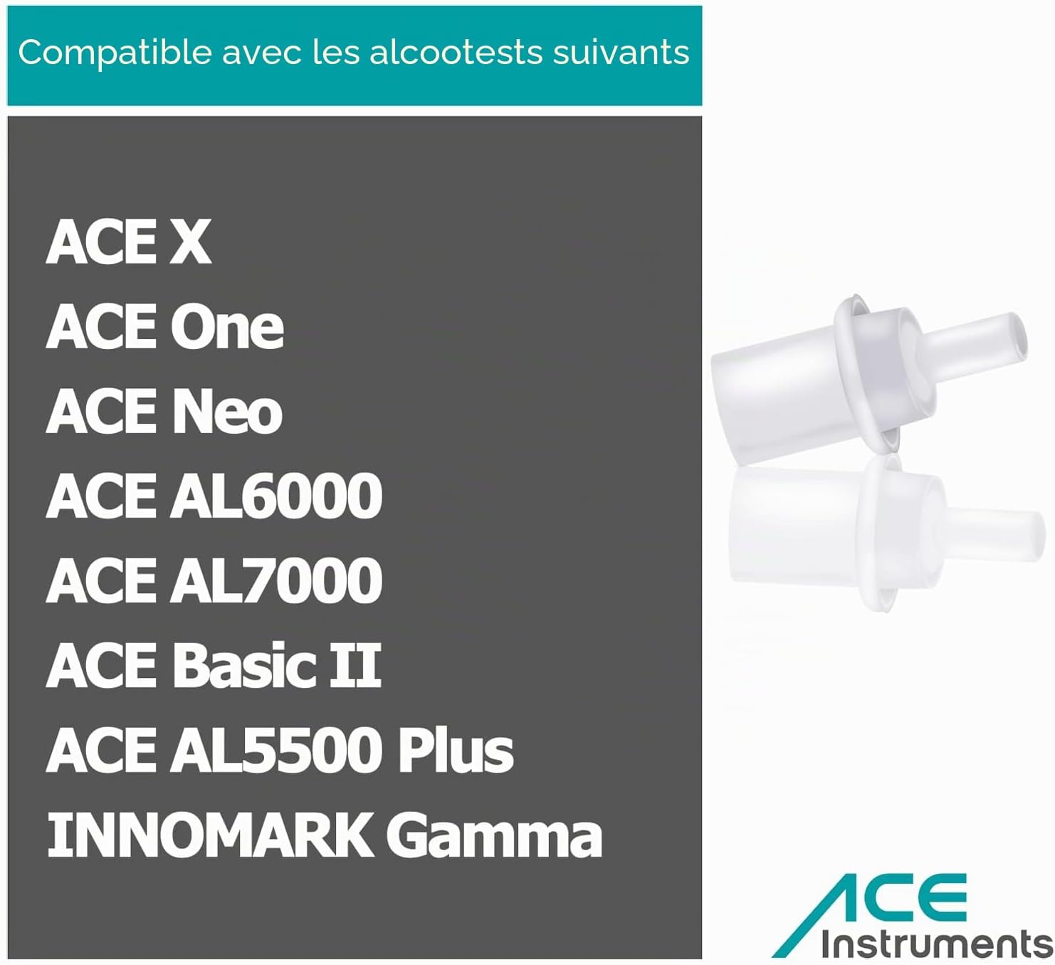 Thumbnail 1 de ACE Embout hygiénique 25 pièces pour alcootest