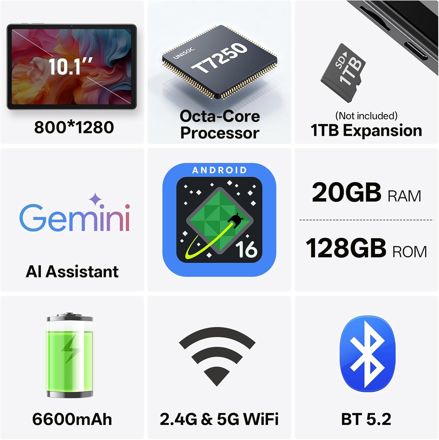 Thumbnail 1 de SHARECLOUD Tablet 10.1 Inch Android 16