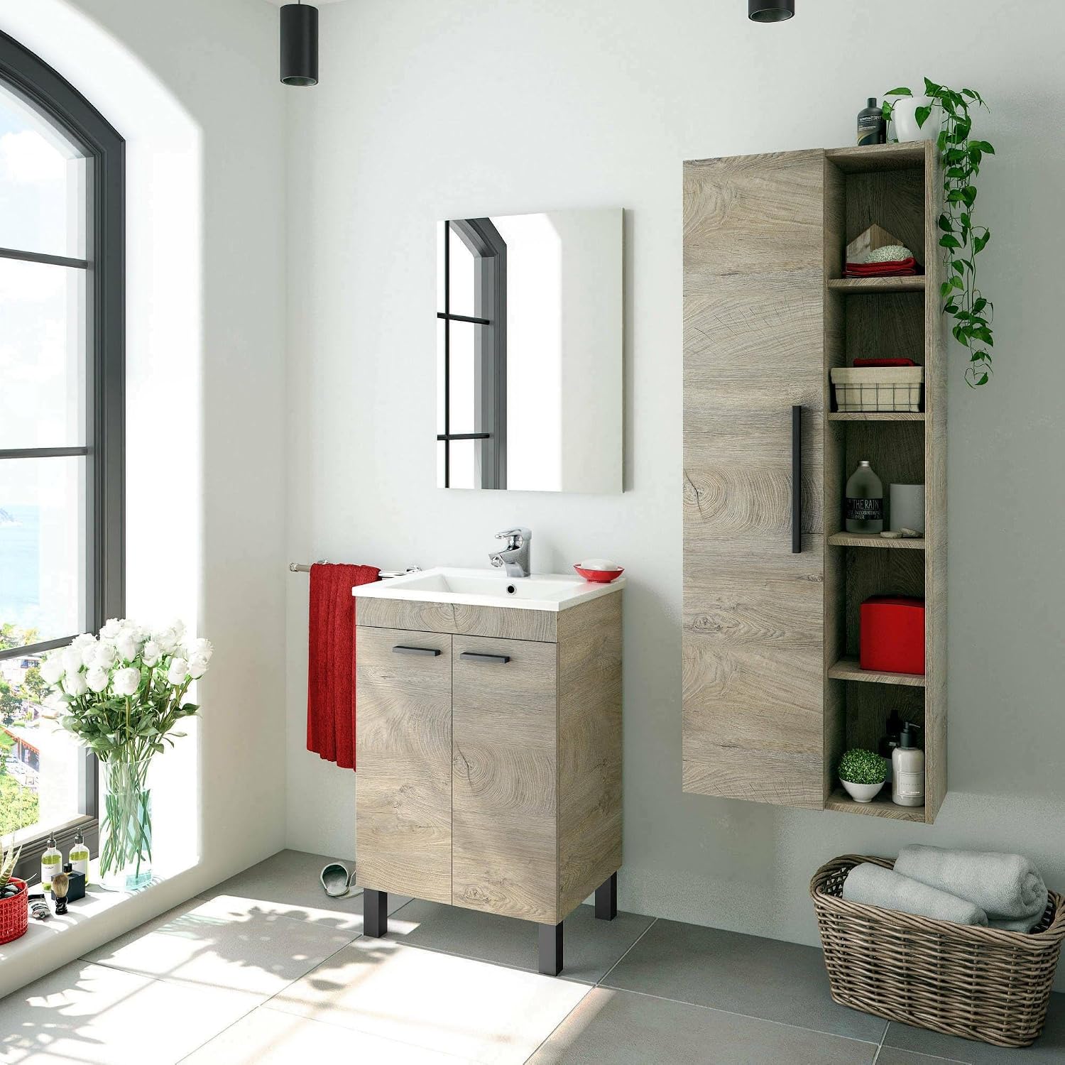 Detalle de Dmora LosAngeles Colonna bagno 51x25x135 cm