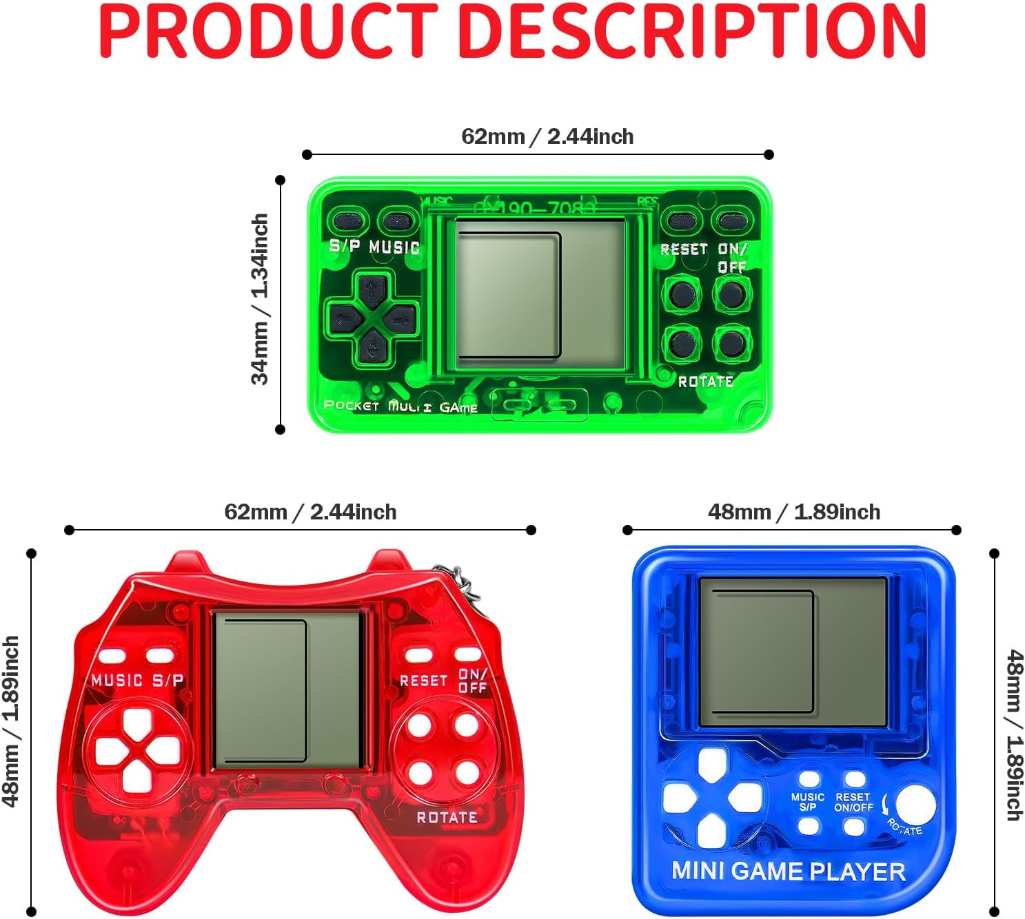 Detalle 2 de SSRMX 12Pcs Video Game Party Favors keychain