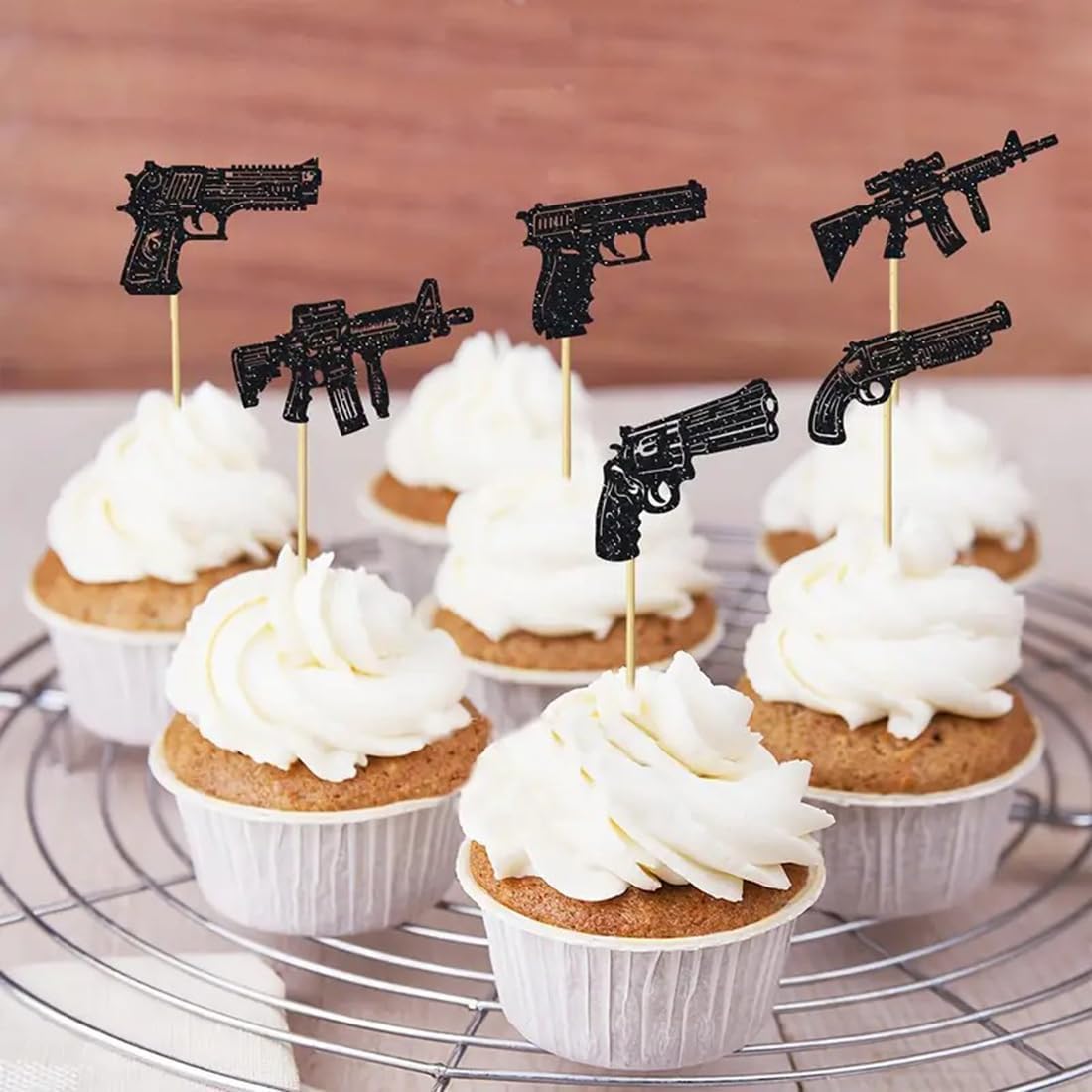 Detalle de Morndew Cupcake Toppers, 24 Count