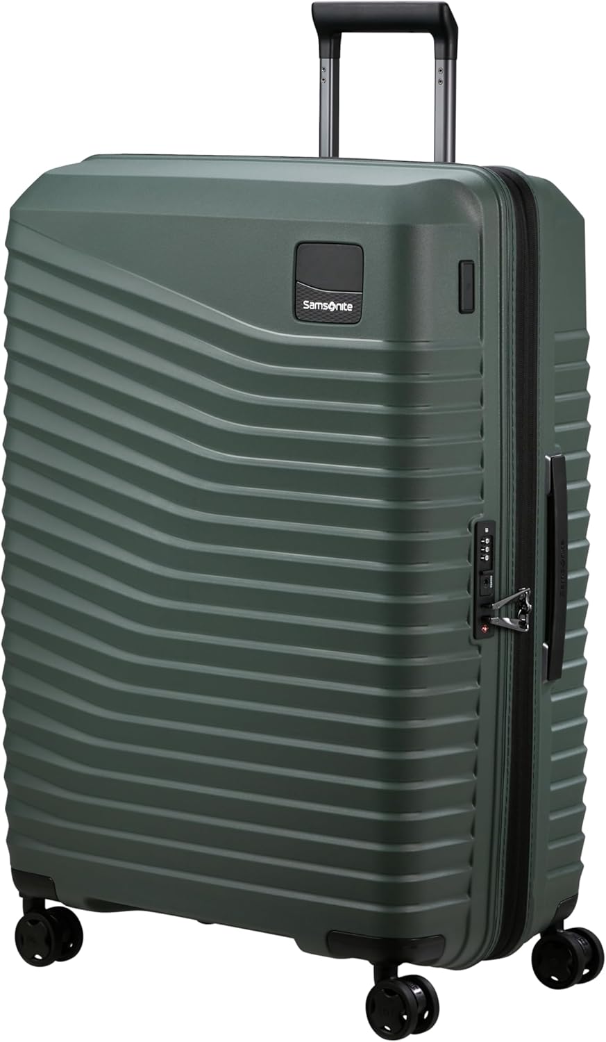 Detalle de Samsonite Intuo Spinner L – Erweiterbarer Koffer 75 cm in Olive Green